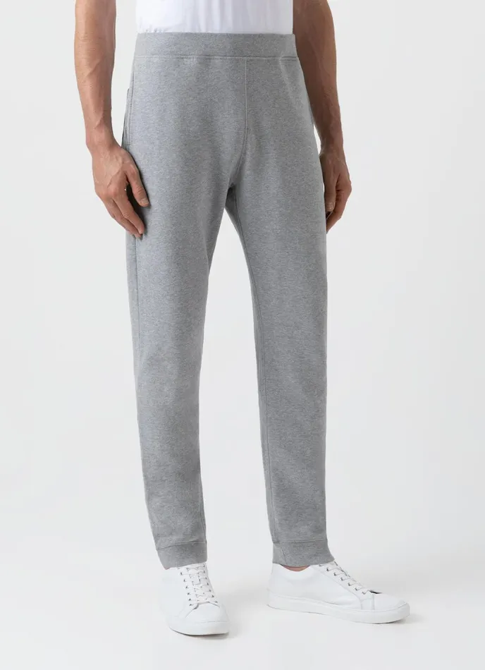 Loopback Sweatpants Grey Melange Men SUNSPEL Sweatshirts and Sweatpants