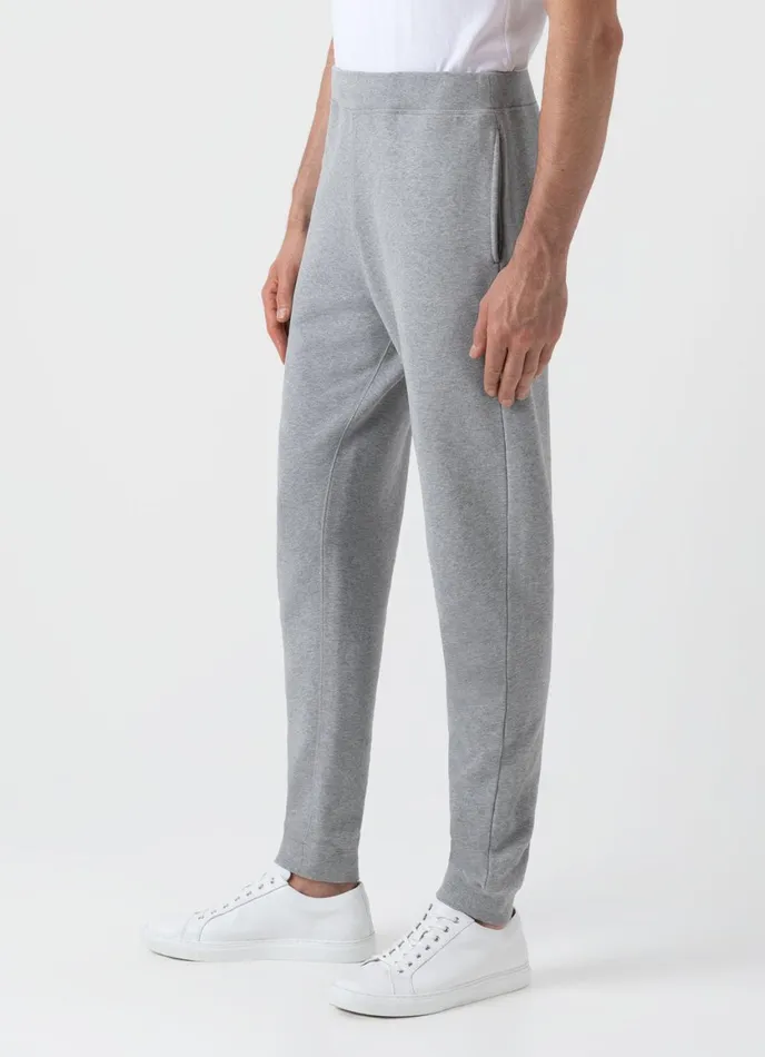 Loopback Sweatpants Grey Melange Men SUNSPEL Sweatshirts and Sweatpants