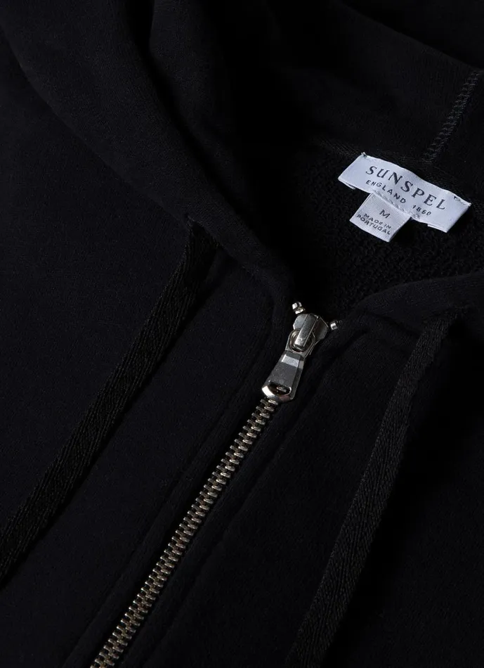 Loopback Zip Hoody Black Men SUNSPEL Sweatshirts and Sweatpants