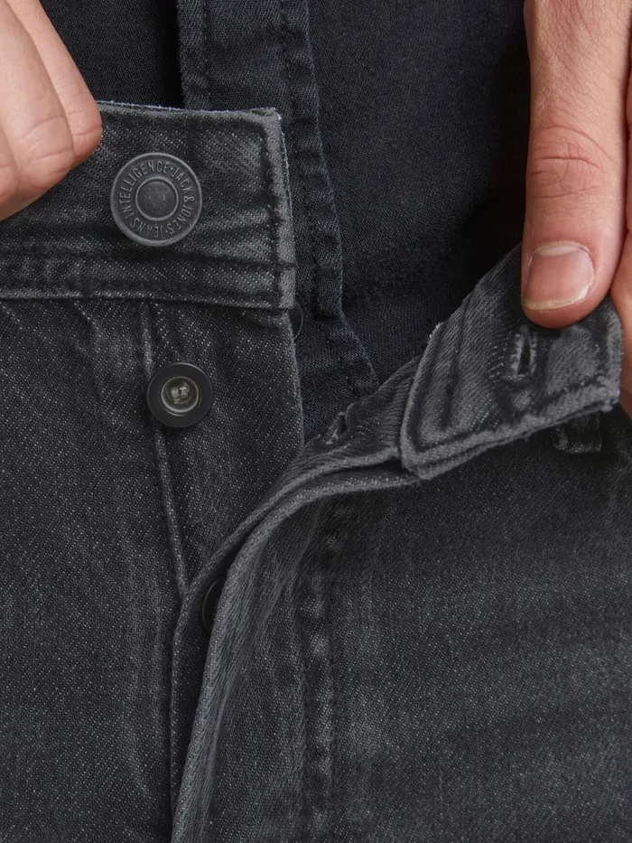 Loose Jeans JACK and JONES Mens CLIFF ORIGINAL CJ 720 BOOTCUT JEANS Black Black Denim