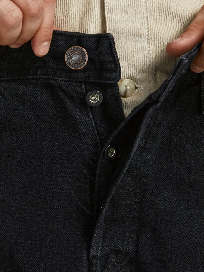 Loose Jeans JACK and JONES Mens ROB ORIGINAL CJ 981 LOOSE FIT JEANS Black Black Denim