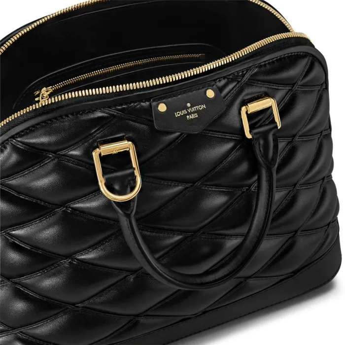 Louis Vuitton Black Lamb Leather M23688 Alma PM 8211 Louis Vuitton Handbag Store Women Louis Vuitton Alma Bag