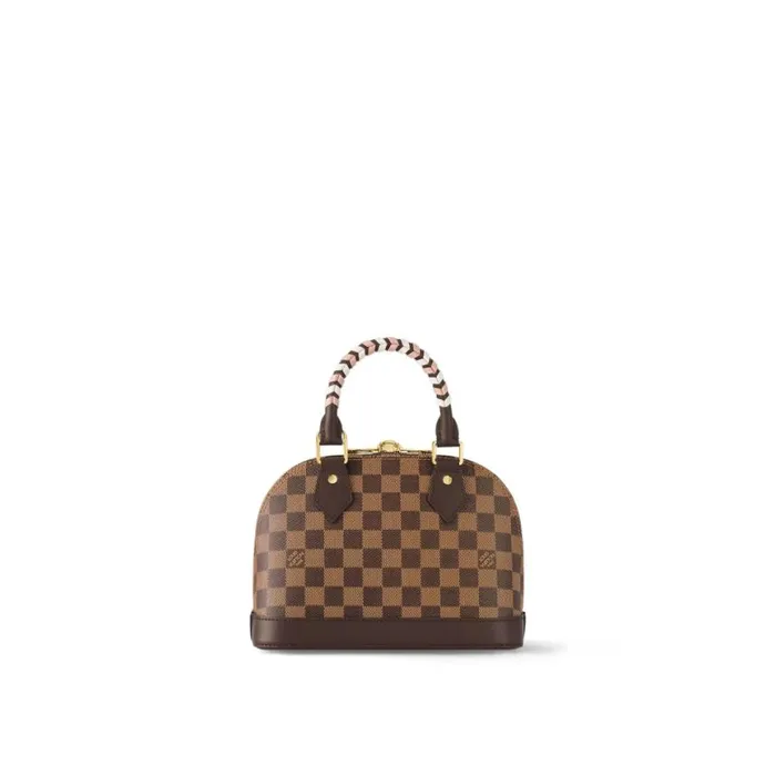 Louis Vuitton Damier Ebene Coated Canvas N40447 Braided Alma BB 8211 Louis Vuitton Handbag Store Women Louis Vuitton Alma Bag