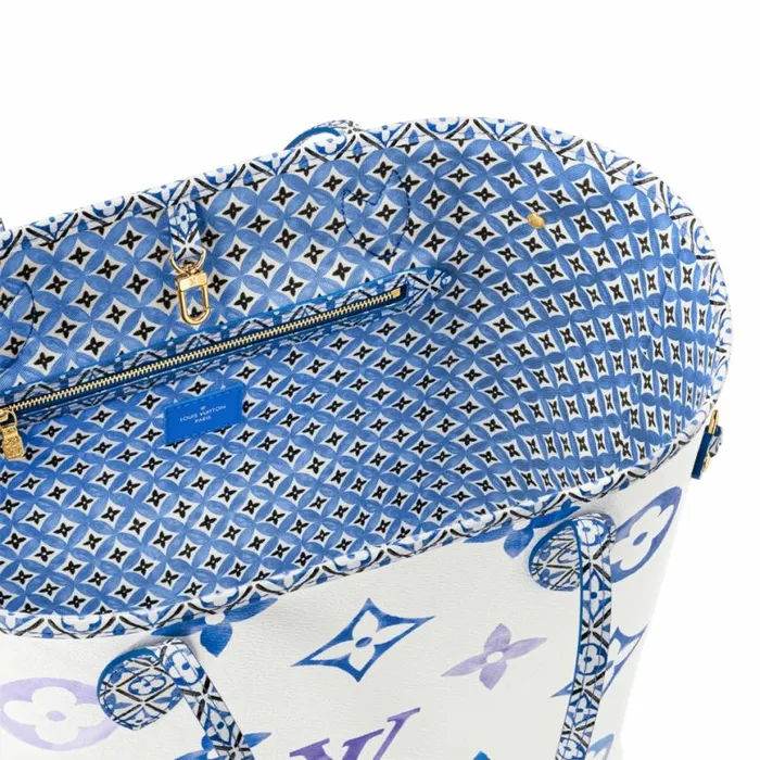 Louis Vuitton M22979 Neverfull MM Blue Monogram 8211 Louis Vuitton Handbag Store Women Louis Vuitton Neverfull Bag