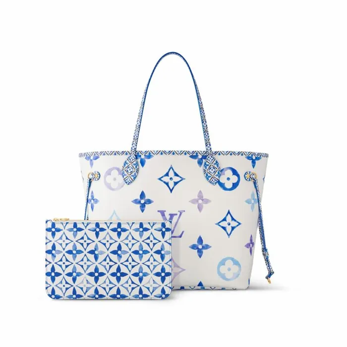 Louis Vuitton M22979 Neverfull MM Blue Monogram 8211 Louis Vuitton Handbag Store Women Louis Vuitton Neverfull Bag