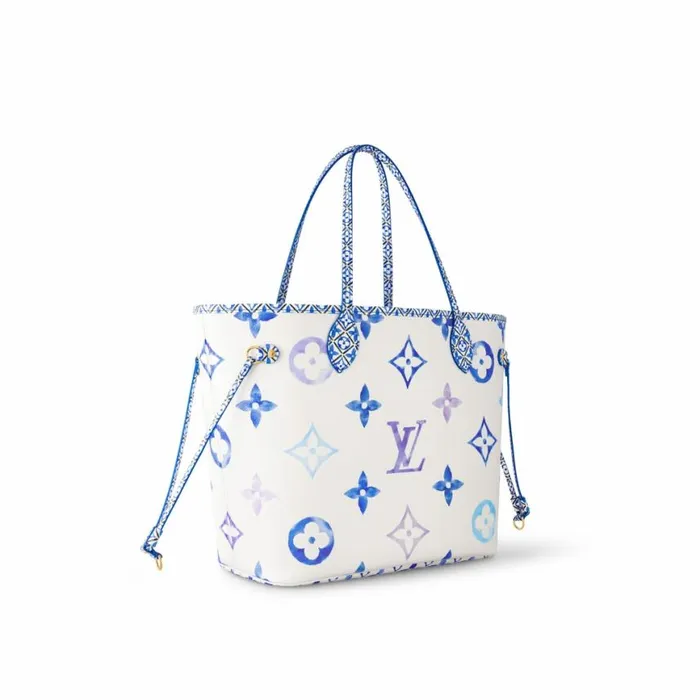Louis Vuitton M22979 Neverfull MM Blue Monogram 8211 Louis Vuitton Handbag Store Women Louis Vuitton Neverfull Bag