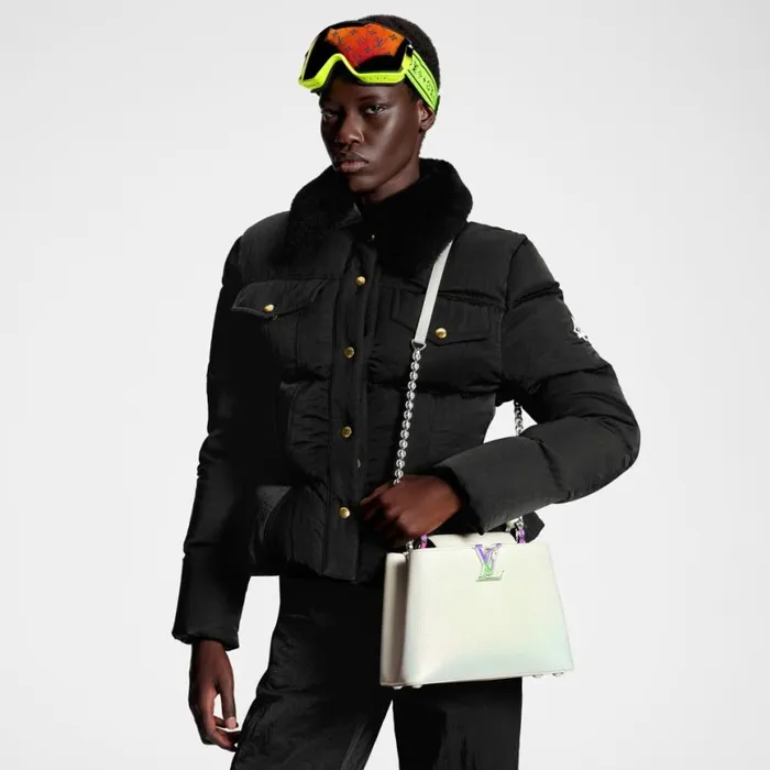Louis Vuitton M23307 LV SKI Capucines BB Snow White 8211 Louis Vuitton Handbag Store Women Louis Vuitton Capucines Bag