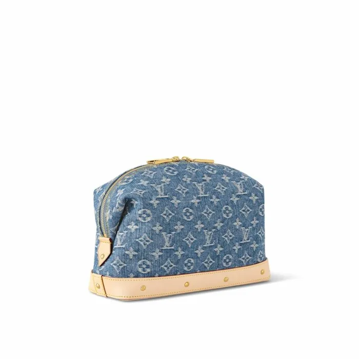 Louis Vuitton M24317 Pochette Cosmtique GM Denim Blue 8211 Louis Vuitton Handbag Store Women Louis Vuitton Shoulder and Totes