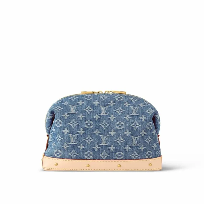 Louis Vuitton M24317 Pochette Cosmtique GM Denim Blue 8211 Louis Vuitton Handbag Store Women Louis Vuitton Shoulder and Totes
