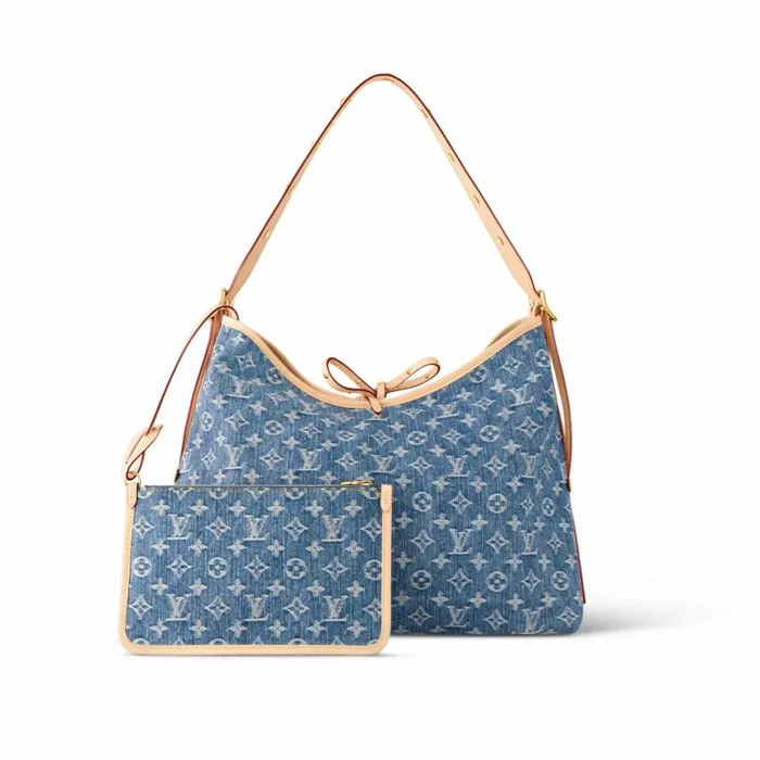 Louis Vuitton M46855 CarryAll MM Denim Blue 8211 Louis Vuitton Handbag Store Women Louis Vuitton CarryAll Bag