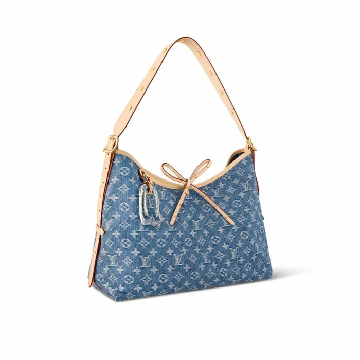 Louis Vuitton M46855 CarryAll MM Denim Blue 8211 Louis Vuitton Handbag Store Women Louis Vuitton CarryAll Bag