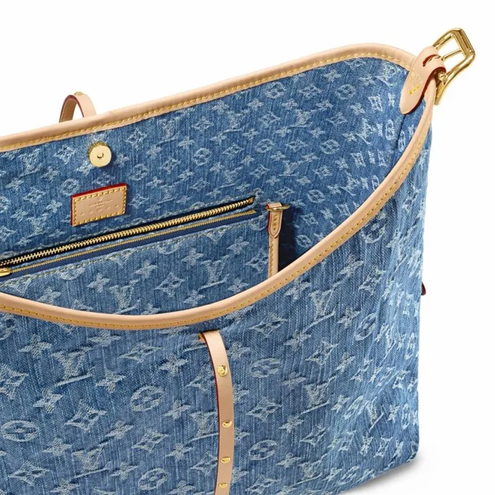 Louis Vuitton M46855 CarryAll MM Denim Blue 8211 Louis Vuitton Handbag Store Women Louis Vuitton CarryAll Bag