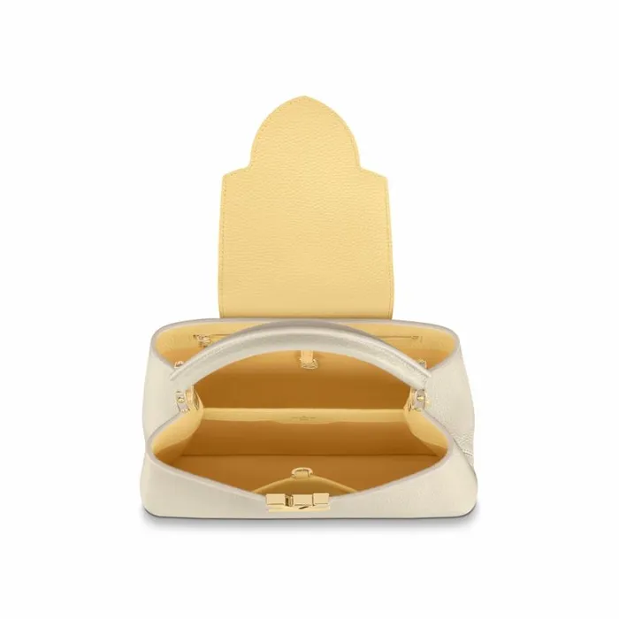 Louis Vuitton M59883 Capucines MM Cream 8211 Louis Vuitton Handbag Store Women Louis Vuitton Capucines Bag