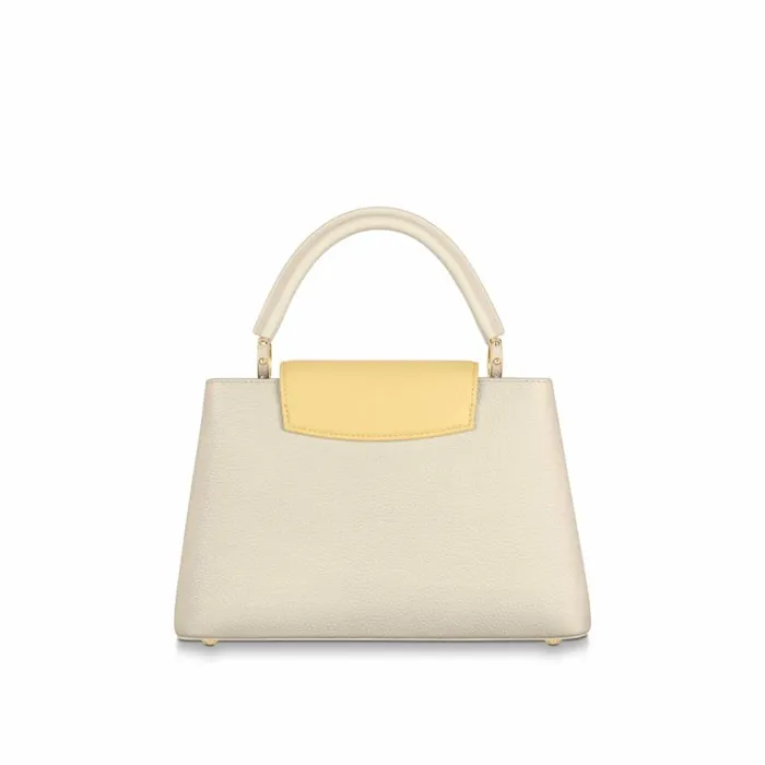 Louis Vuitton M59883 Capucines MM Cream 8211 Louis Vuitton Handbag Store Women Louis Vuitton Capucines Bag