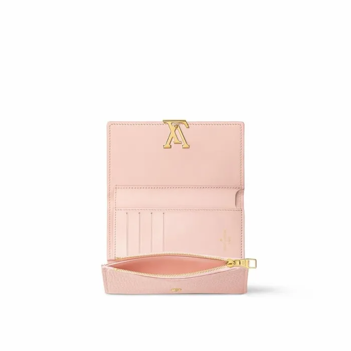 Louis Vuitton M82361 Capucines Compact Wallet Rose Jasmine 8211 Louis Vuitton Handbag Store Women Louis Vuitton Wallets