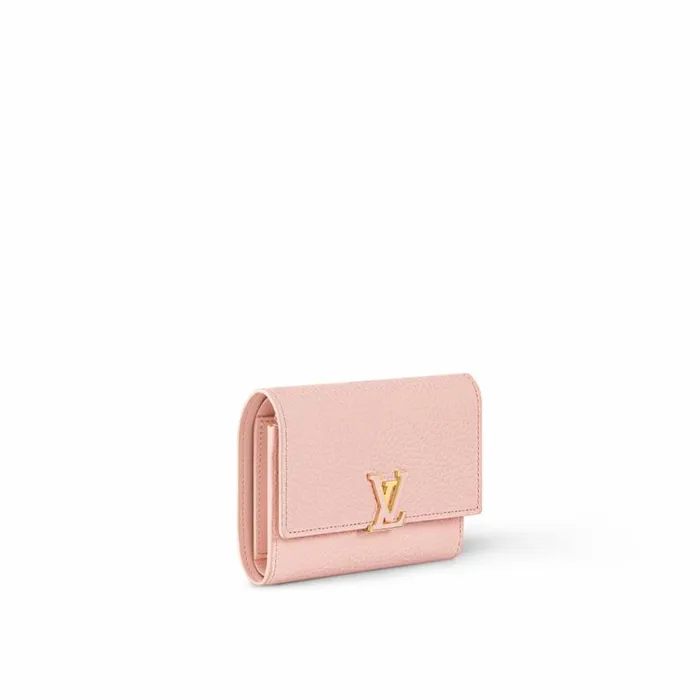 Louis Vuitton M82361 Capucines Compact Wallet Rose Jasmine 8211 Louis Vuitton Handbag Store Women Louis Vuitton Wallets