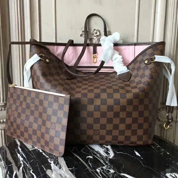 Louis Vuitton N41603 Neverfull MM Shoulder Bag Damier Ebene Canvas 8211 Louis Vuitton Handbag Store Women Louis Vuitton Neverfull Bag