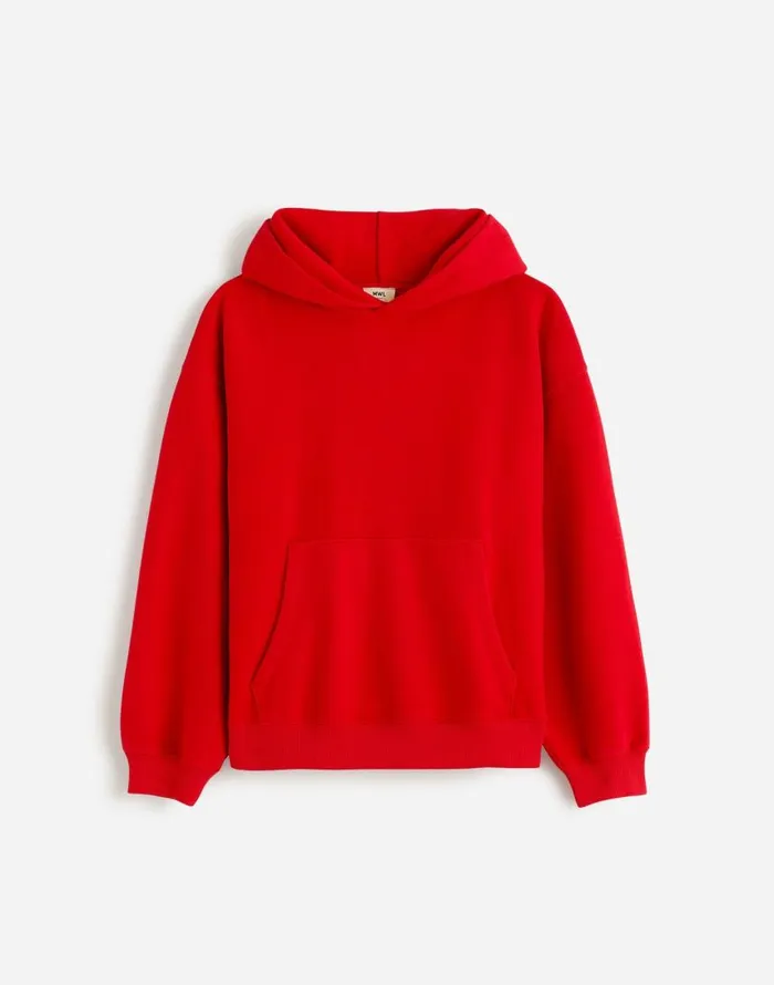 Loungewear Women Madewell Midweight Hoodie Sweatshirt Bright Cherry