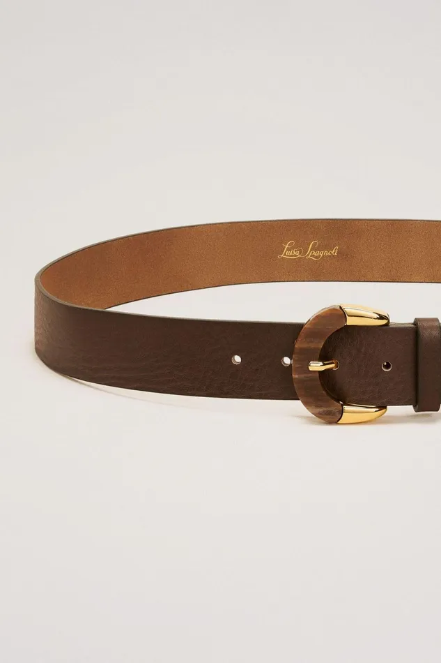 Luisa Spagnoli Belts Women Dresda Brown Light Gold Luisa Spagnoli Belts Women Dresda Brown Light Gold