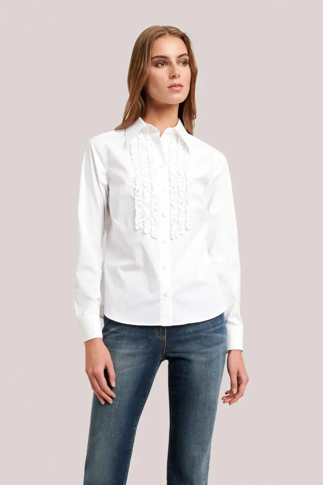 Luisa Spagnoli Blouses And Shirts Women Lapis White