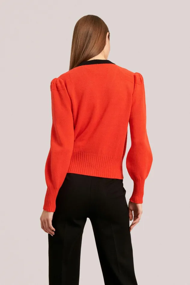 Luisa Spagnoli Cardigan Women Cento Orangeblack Luisa Spagnoli Cardigan Women Cento Orangeblack