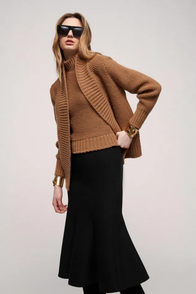 Luisa Spagnoli Cardigan Women Cheope Camel Luisa Spagnoli Cardigan Women Cheope Camel