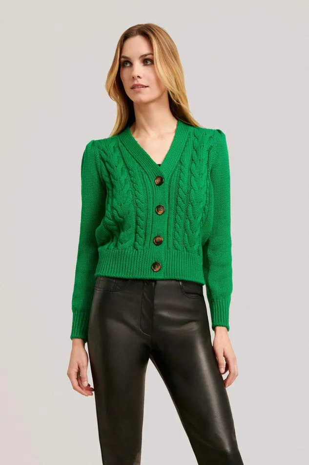 Luisa Spagnoli Cardigan Women Mizzi Green