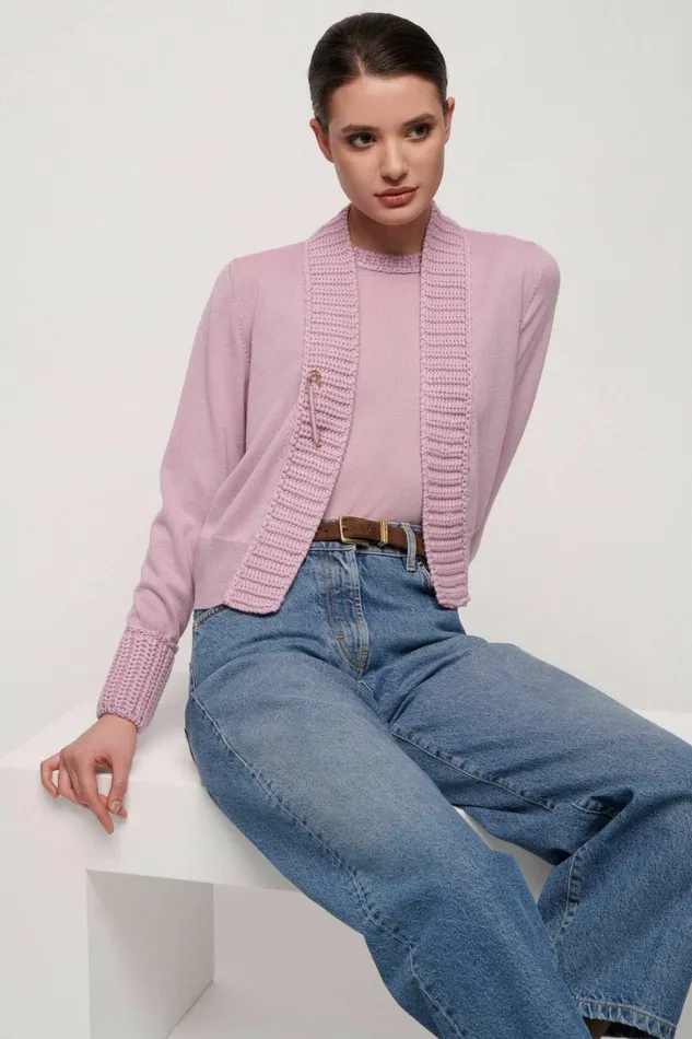 Luisa Spagnoli Cardigan Women Modi Pink Luisa Spagnoli Cardigan Women Modi Pink