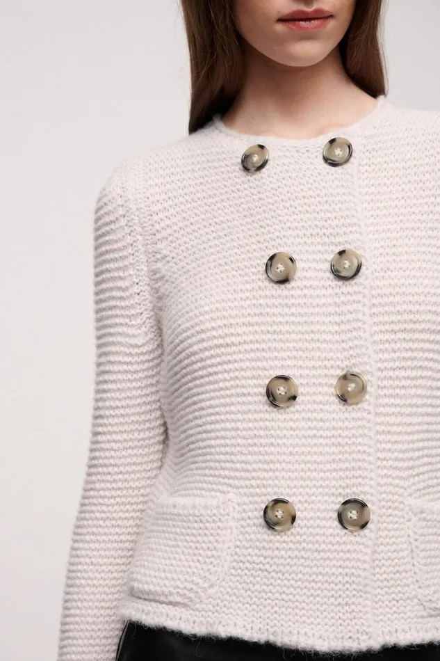 Luisa Spagnoli Cardigan Women Mordente Beige Luisa Spagnoli Cardigan Women Mordente Beige