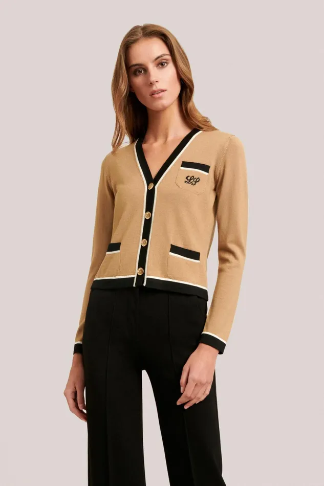 Luisa Spagnoli Cardigan Women Moris Camelblackcream