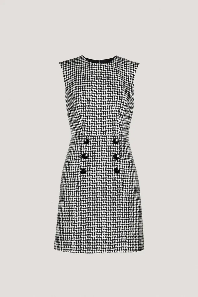 Luisa Spagnoli Dresses and Jumpsuits Women Gallese Black Cream Luisa Spagnoli Dresses and Jumpsuits Women Gallese Black Cream