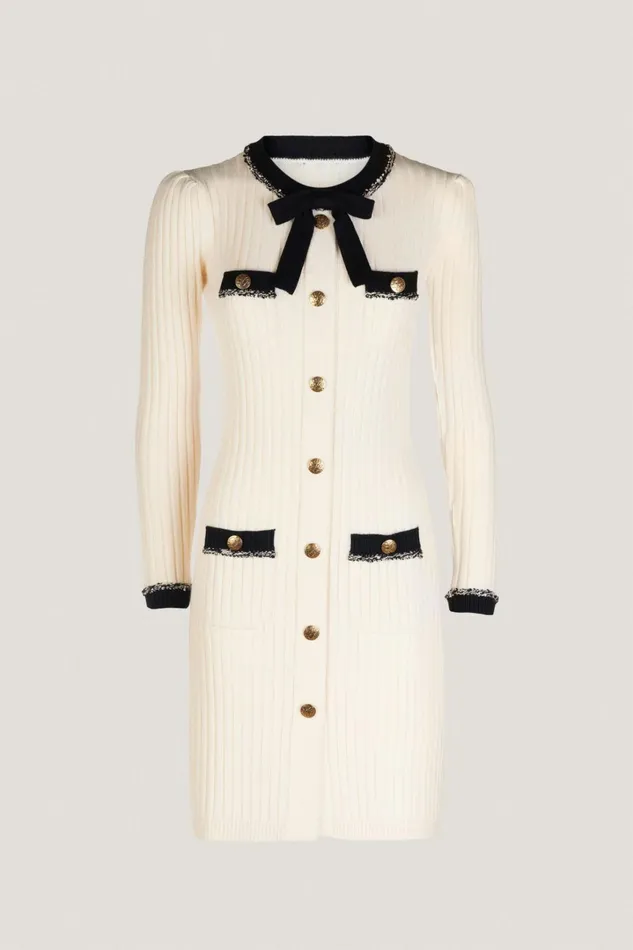 Luisa Spagnoli Dresses and Jumpsuits Women Mela Creamblack Luisa Spagnoli Dresses and Jumpsuits Women Mela Creamblack