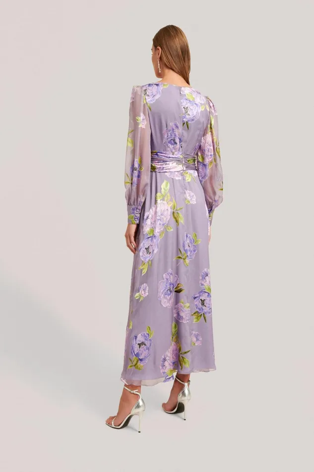 Luisa Spagnoli Formal Dresses Women Gaeli Lilac Pink Background Luisa Spagnoli Formal Dresses Women Gaeli Lilac Pink Background