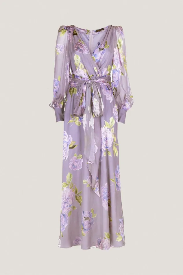 Luisa Spagnoli Formal Dresses Women Gaeli Lilac Pink Background Luisa Spagnoli Formal Dresses Women Gaeli Lilac Pink Background