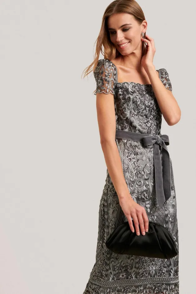 Luisa Spagnoli Formal Dresses Women Grimaldi Grey