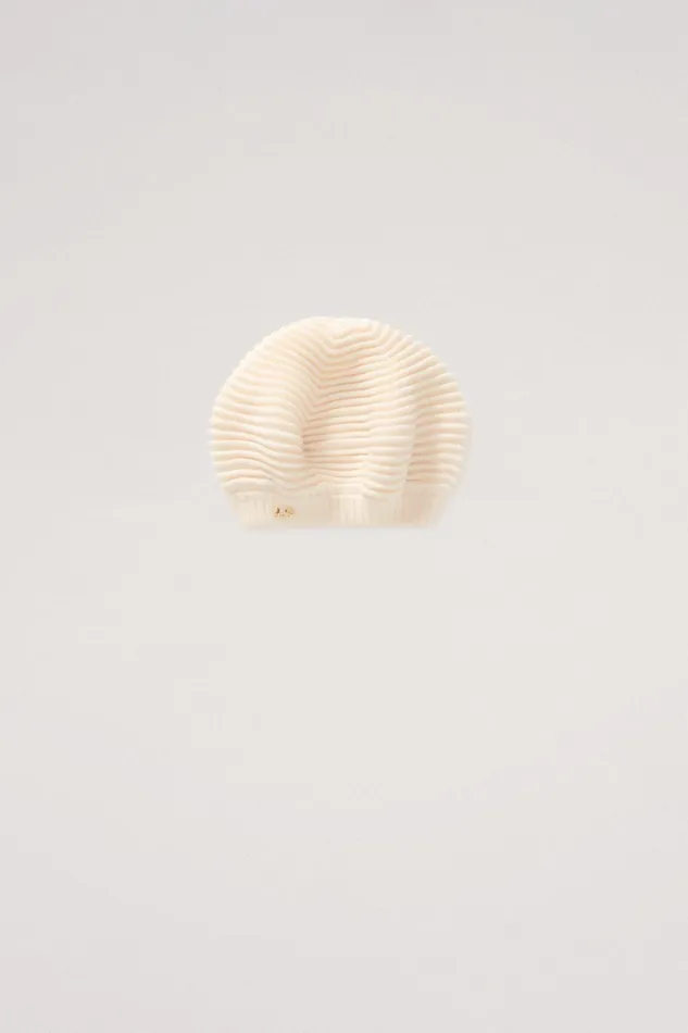 Luisa Spagnoli Gloves And Hats Women Millimetro Cream Luisa Spagnoli Gloves And Hats Women Millimetro Cream