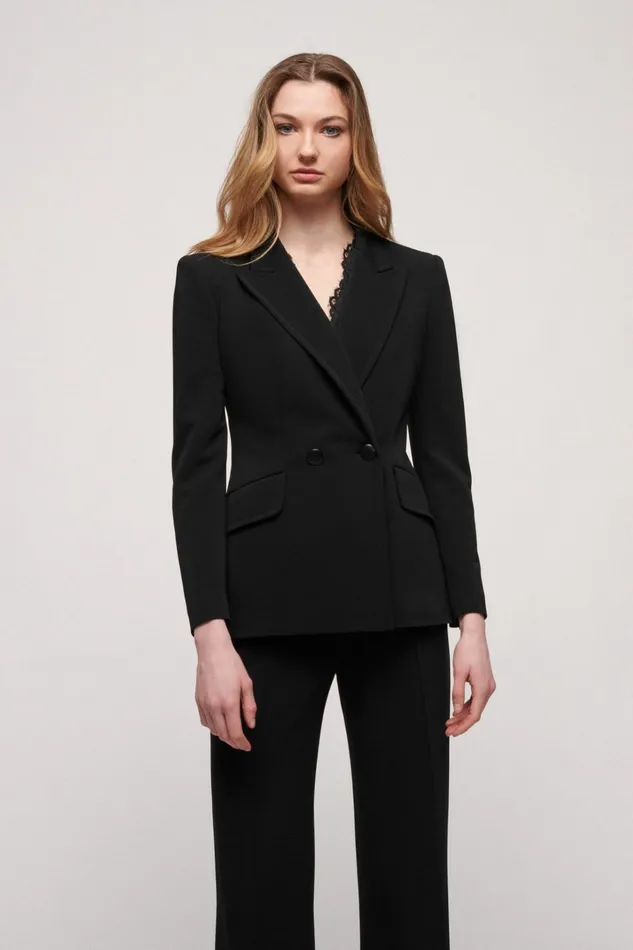 Luisa Spagnoli Jackets and Blazers Women Slot Black