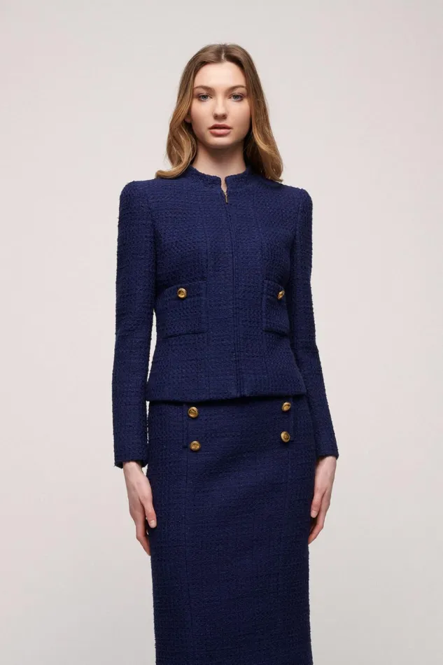 Luisa Spagnoli Jackets and Blazers Women Squadra Blue Purplish