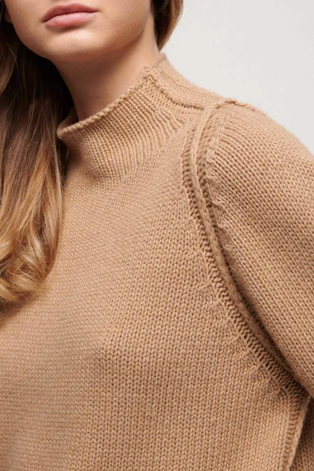 Luisa Spagnoli Knitwear Women Calandra Camel Luisa Spagnoli Knitwear Women Calandra Camel