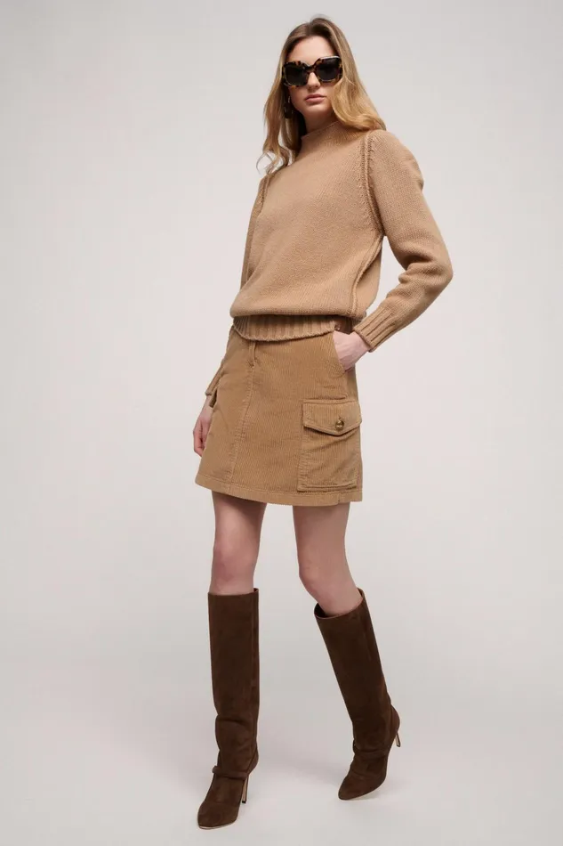 Luisa Spagnoli Knitwear Women Calandra Camel Luisa Spagnoli Knitwear Women Calandra Camel