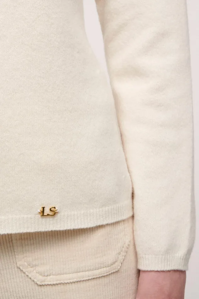 Luisa Spagnoli Knitwear Women Calco Cream Luisa Spagnoli Knitwear Women Calco Cream