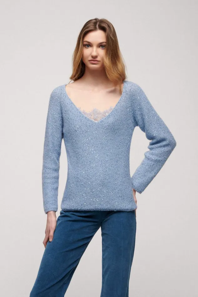 Luisa Spagnoli Knitwear Women Consorte Light Blue