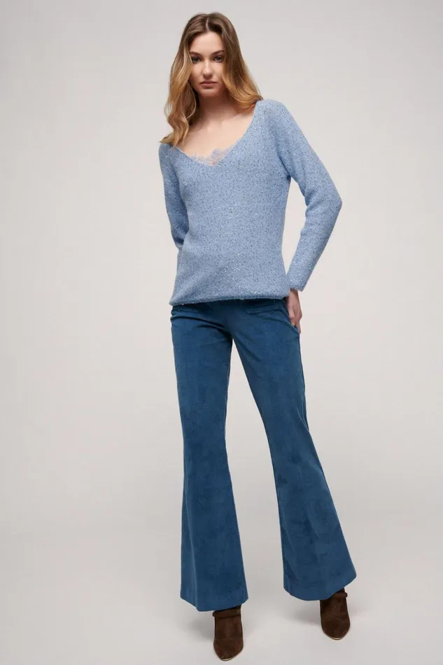 Luisa Spagnoli Knitwear Women Consorte Light Blue Luisa Spagnoli Knitwear Women Consorte Light Blue