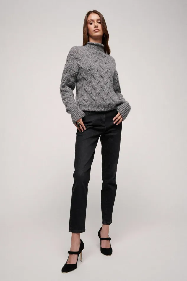 Luisa Spagnoli Knitwear Women Cucitrice Grey Melange Luisa Spagnoli Knitwear Women Cucitrice Grey Melange