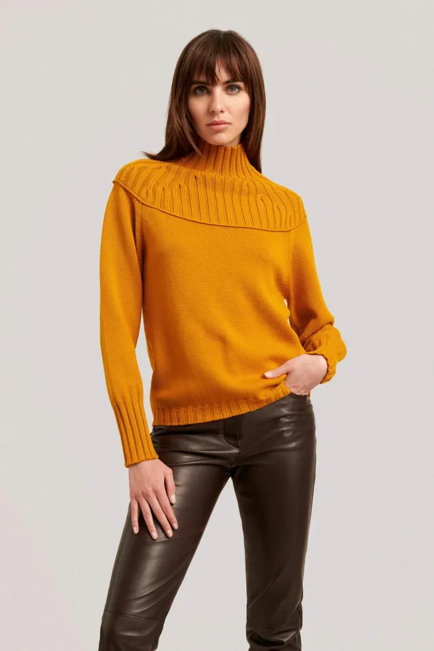 Luisa Spagnoli Knitwear Women Mellon Mustard