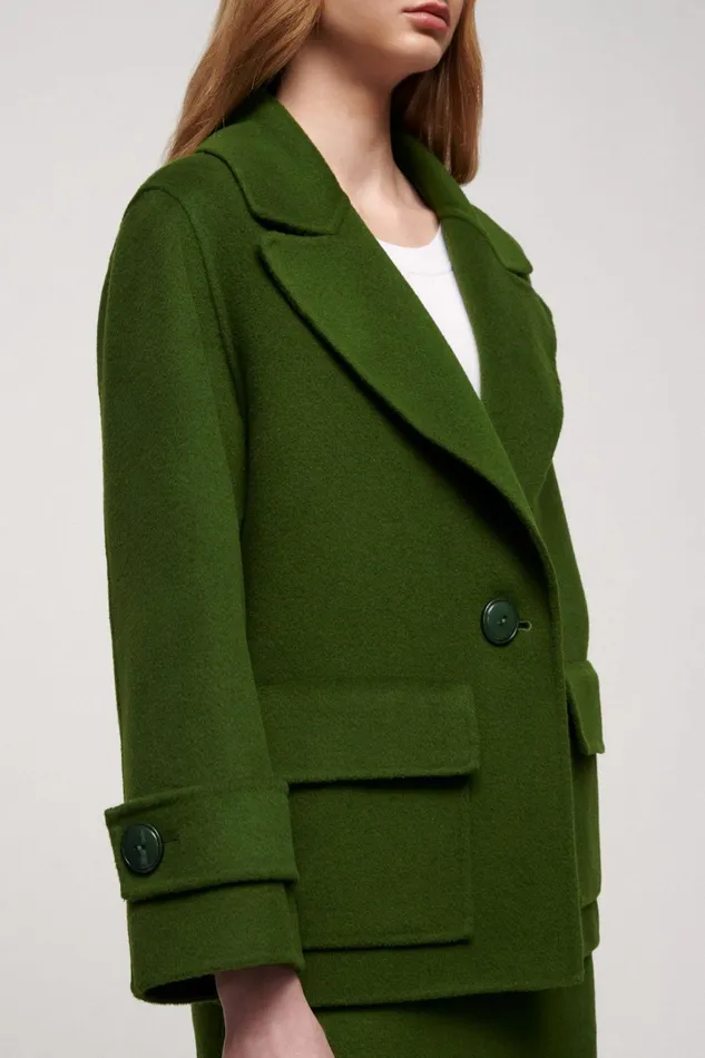Luisa Spagnoli Outerwear Women Stamane Military Green Luisa Spagnoli Outerwear Women Stamane Military Green
