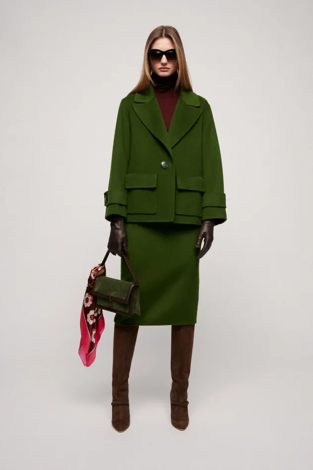 Luisa Spagnoli Outerwear Women Stamane Military Green Luisa Spagnoli Outerwear Women Stamane Military Green