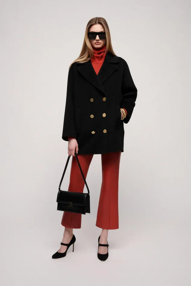Luisa Spagnoli Outerwear Women Sughero Black Luisa Spagnoli Outerwear Women Sughero Black