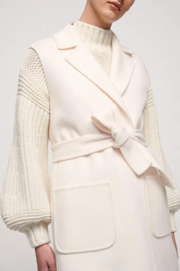 Luisa Spagnoli Outerwear Women Sula Cream Luisa Spagnoli Outerwear Women Sula Cream