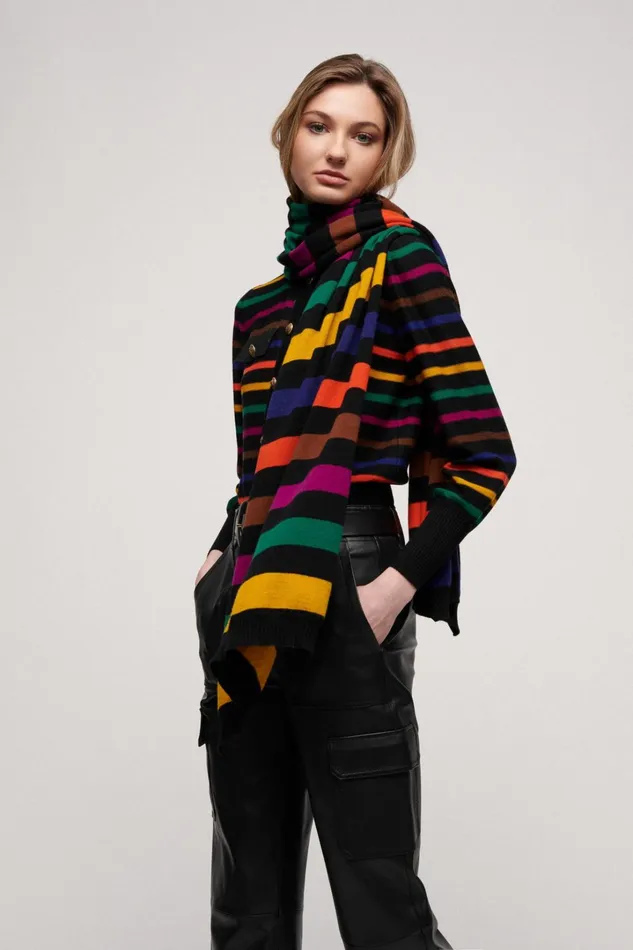 Luisa Spagnoli Scarves And Foulards Women Colorante Multicolour Luisa Spagnoli Scarves And Foulards Women Colorante Multicolour